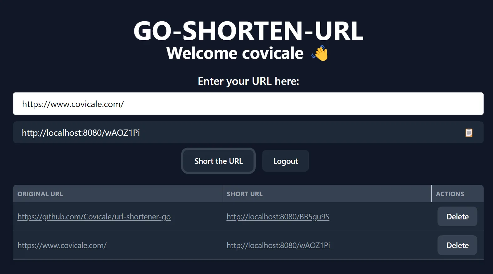 Shortener URL
